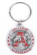 Arkansas Razorbacks Pewter Keychains