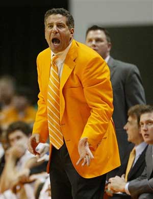  bruce pearl in his famous orange jacket  