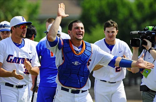 Florida Gators catcher Mike Zunino