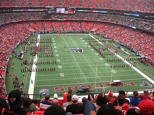 Redcoats march onto field