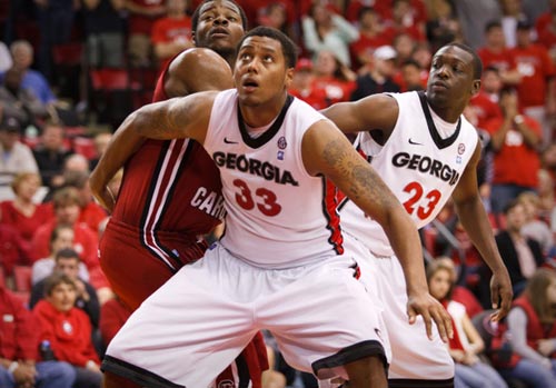 South Carolina player in Georgia Bulldogs 64-48 victory