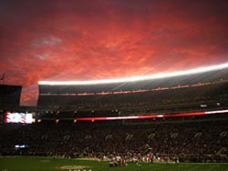 Orange sky for an auburn win